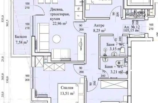 Четиристаен апартамент